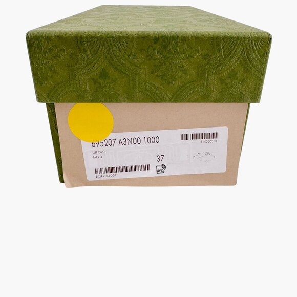 Gucci GG Black Interlocking Logo Flat Thong Sandal Flip Flop Size 37 US 7 Women - Picture 15 of 15